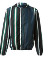 Msgm Striped Hooded Jacket