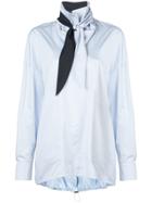Tibi Loose-fit Scarf Blouse - Blue