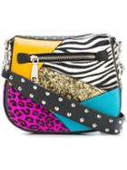 Marc Jacobs Small Nomad Punk Patchwork Satchel Bag, Women's, Black, Leather/pvc/goat Fur
