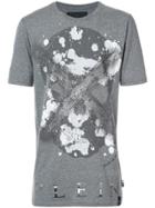 Philipp Plein Daylight Black Cut T-shirt - Grey