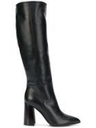 Deimille Knee-length Heel Boots - Black