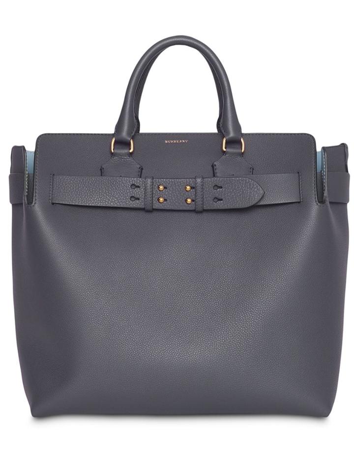 Burberry Large Belted Tote - Grey