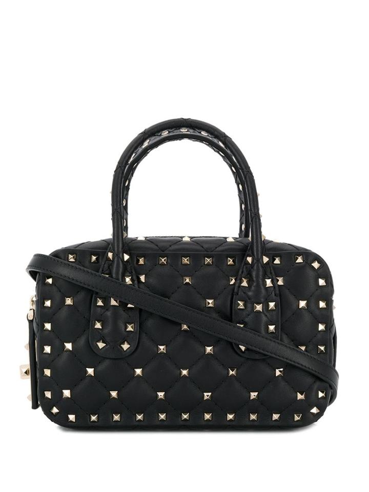 Valentino Valentino Garavani Small Rockstud Bauletto Bag - Black