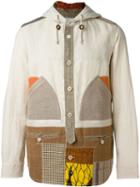 Junya Watanabe Comme Des Garçons Man Patchwork Contrast Panels Hooded Jacket