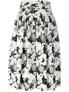 Marc Jacobs Floral Pleated Skirt - White