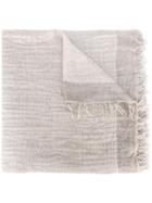 Faliero Sarti Frayed Scarf, Women's, Nude/neutrals, Silk/modal/cashmere