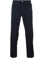 Michael Kors Straight Leg Trousers, Men's, Size: 30, Blue, Cotton/spandex/elastane