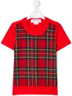 Comme Des Garçons Girl Tartan T-shirt - Red