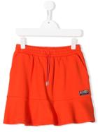 Kenzo Kids Teen Jersey Pleated Skirt - Orange