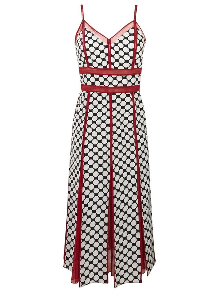 Reinaldo Lourenço Printed Dress, Women's, Size: 40, Red, Silk