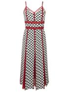 Reinaldo Lourenço Printed Dress, Women's, Size: 40, Red, Silk