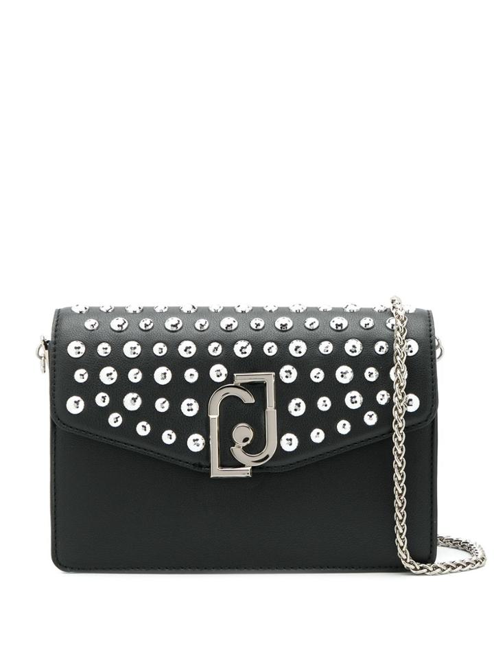 Liu Jo Stud Embellished Plaque Bag - Black