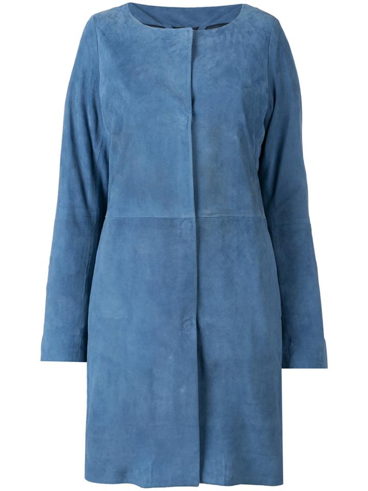 Herno Buttoned Coat - Blue