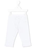 Miss Blumarine - Ruched Trousers - Kids - Cotton/elastodiene - 18 Mth, White