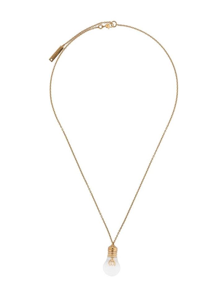 Ambush Light Bulb Pendant Necklace - Gold