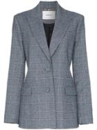 Erdem Daley Check Blazer - Blue