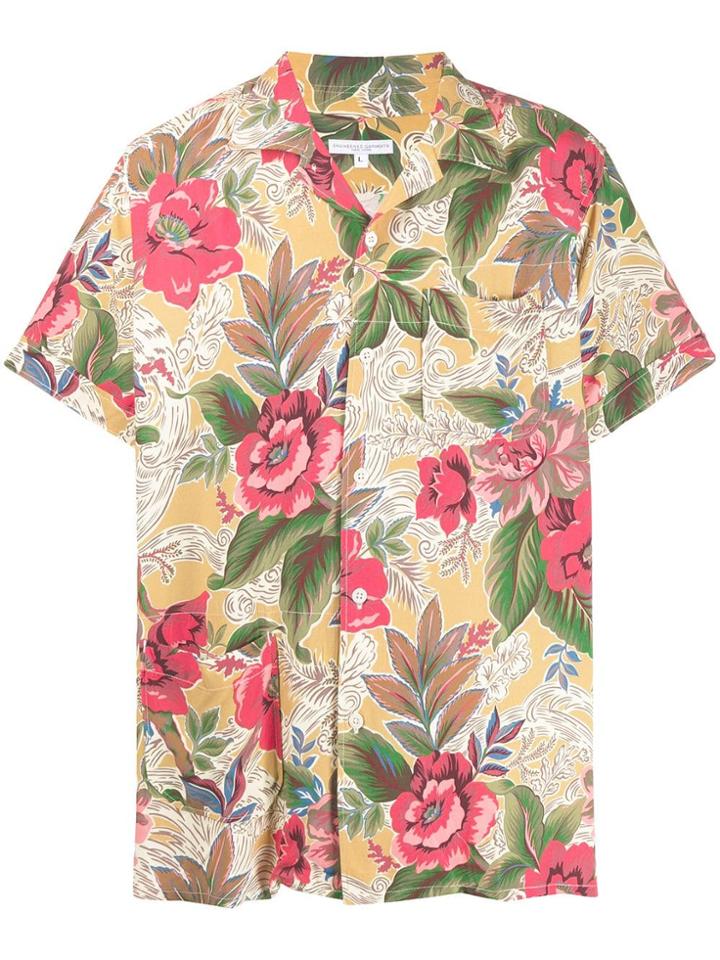 Engineered Garments Floral Print Short-sleeve Shirt - Neutrals