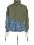 Greg Lauren Padded Denim Cotton Jacket - Green