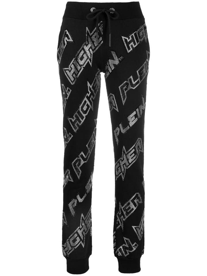 Philipp Plein Space Slim Fit Track Pants - Black