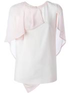 Antonio Berardi Layered Sleeve Blouse, Women's, Size: 48, Pink/purple, Rayon/acetate