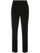 Self-portrait Contrast Side Stripe Trousers - Black