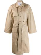 Courrèges Boxy Trench Coat - Neutrals