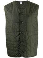 Aspesi Quilted Effect Vest - Green
