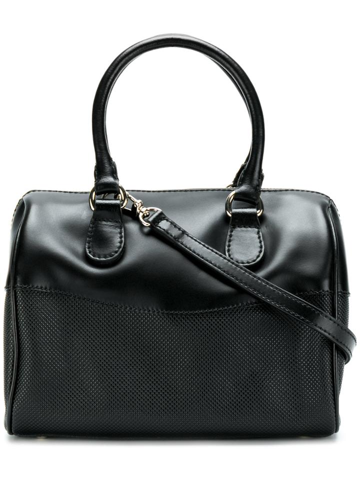 Armani Collezioni Top Zip Tote - Black