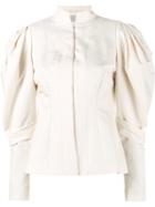 Dries Van Noten Banim Fitted Jacket, Women's, Size: 34, Nude/neutrals, Cotton/linen/flax