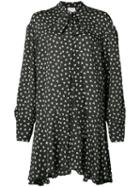 Magda Butrym - Polka Dot Shift Dress - Women - Silk - 38, Black, Silk