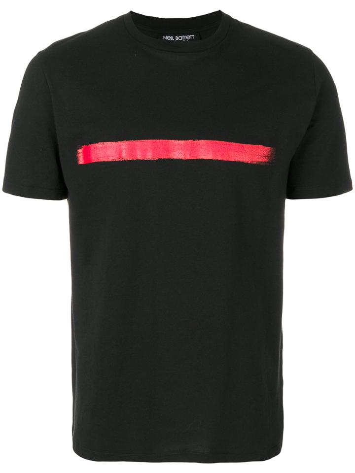 Neil Barrett Paint Print T-shirt - Black