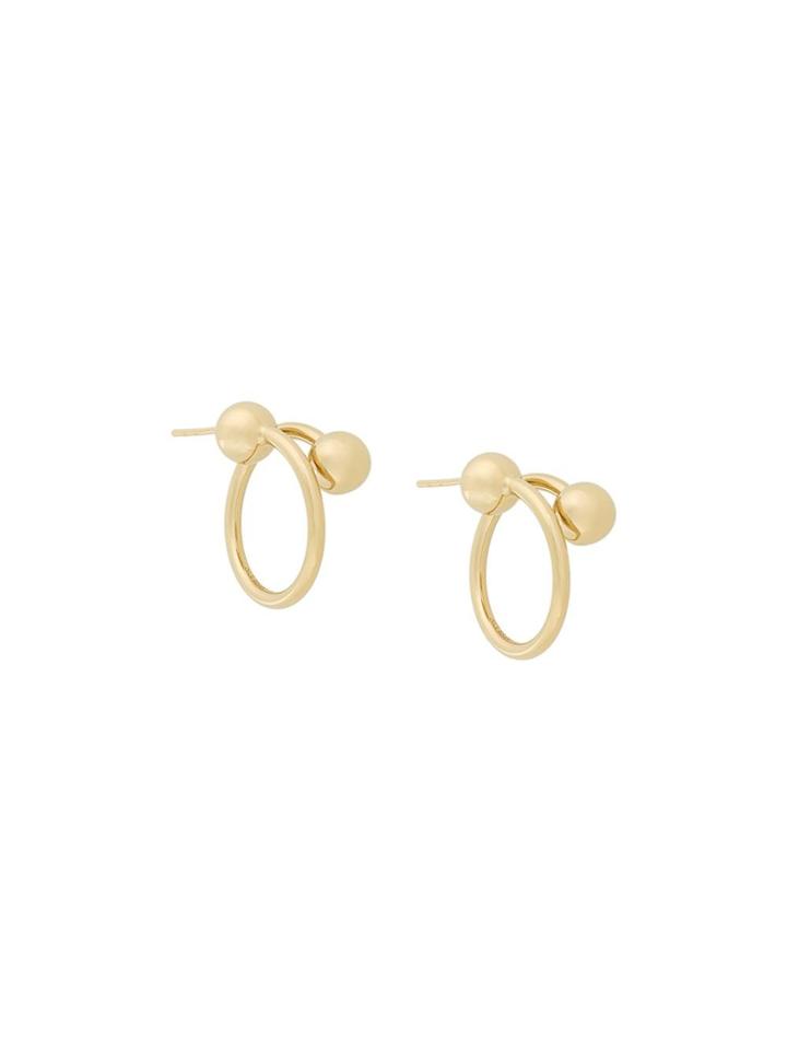 Jw Anderson Small Sphere Earrings - Metallic