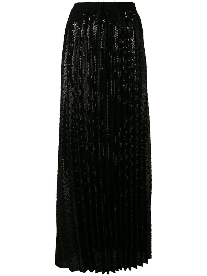 P.a.r.o.s.h. Long Flared Skirt - Black