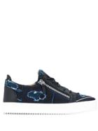 Giuseppe Zanotti Design Denim Frankie Sneakers - Blue