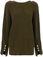 3.1 Phillip Lim V-back Sweater - Red
