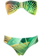 Lygia & Nanny Printed Bikini Set, Women's, Size: 48, Green, Spandex/elastane/polyamide