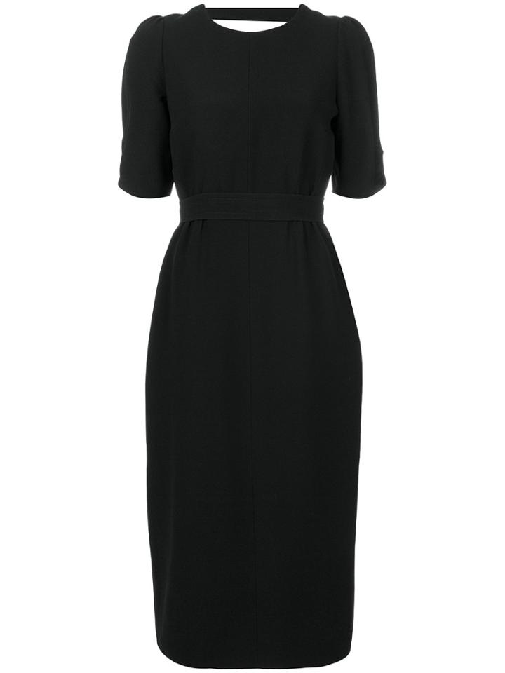 No21 V-back Midi Dress - Black