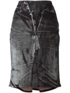 Jean Paul Gaultier Vintage Denim Illusion Skirt - Grey