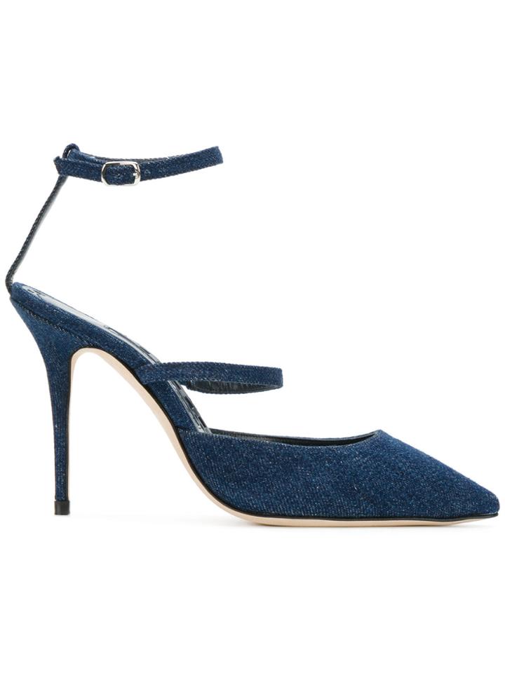 Manolo Blahnik Sea Salts Denim - Blue