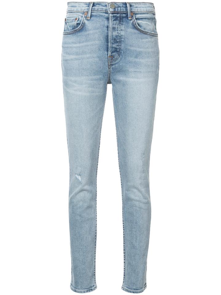 Grlfrnd Karolina Distressed Skinny Jeans - Blue
