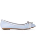 Anna Baiguera Buckle Appliqué Ballerinas - Blue