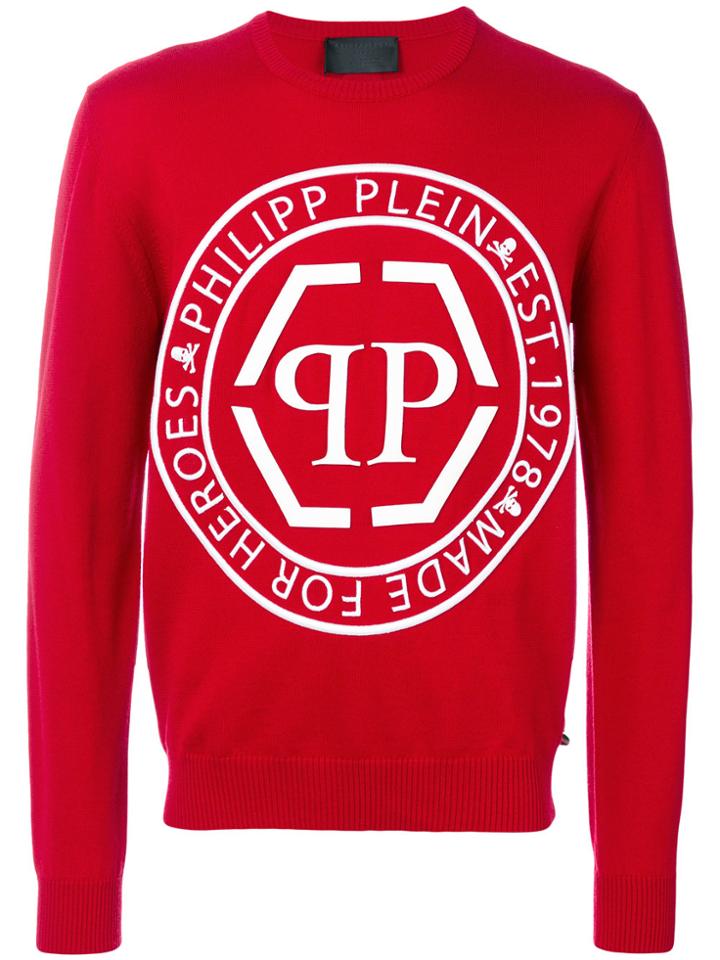 Philipp Plein Eddy Sweater - Red