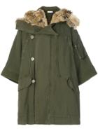 Faith Connexion Fur Trim Parka - Green