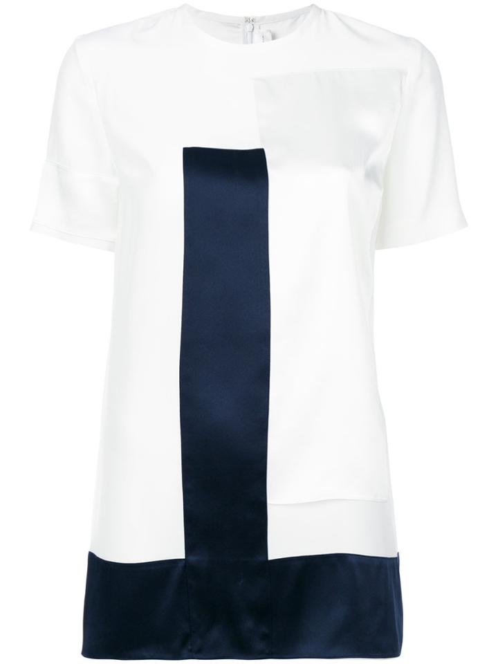 Victoria Victoria Beckham Stitched Panel Blouse - White