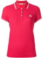 Moncler Short Sleeve Polo Shirt, Women's, Size: Xs, Pink/purple, Cotton