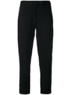 Ann Demeulemeester - Cropped Trousers - Women - Cotton/rayon/virgin Wool - 38, Women's, Black, Cotton/rayon/virgin Wool