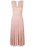 Liu Jo Lurex Knit Midi Dress - Pink