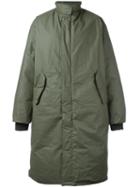 Yeezy Season 3 Long Padded Coat, Adult Unisex, Size: Medium, Green, Cotton/feather Down/nylon/polyurethane