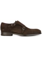Henderson Baracco Classic Monk Shoes, Men's, Size: 43, Brown, Leather/suede