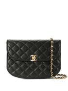Chanel Vintage Paris Quilted Chain Shoulder Bag - Black